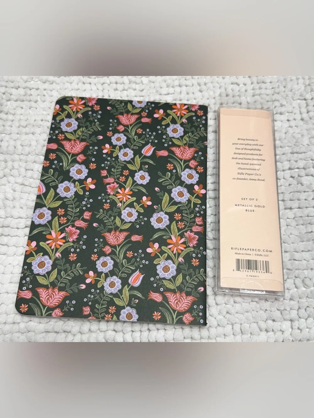 Rifle Paper Co Floral Soft Cover Journal & Gel Pen Set Stationery Bundle New